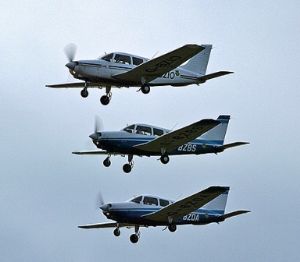 The Waltham Instructors take to the skies in formation!