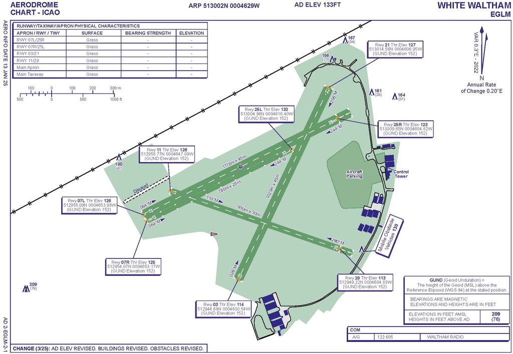 EGLM Aerodrome Chart